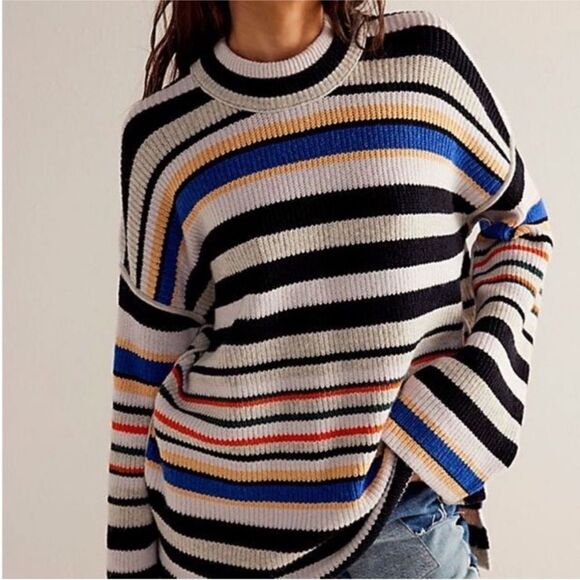We The Free Sunny Stripe Pullover M - Picture 1 of 10